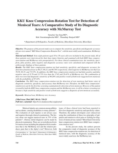 kku compression test|KKU Knee Compression.